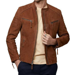 แจ็กเก็ตหนังนิ่มสีทึบแจ็กเก็ตหนังนิ่มสตรีทแวร์แจ็กเก็ตหนังนิ่มสำหรับฤดูหนาวออกแบบได้ตามต้องการ - Product Image 5