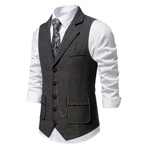 Chaleco Formal para Hombre, 100% Nailon, Ligero, Transpirable, Impermeable y Resistente al Viento, para Fiestas al Aire Libre y Uso en la Oficina - Product Image 3