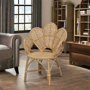 Fauteuil modulaire capitonné CV Craftindo Rose - Chaise de loisirs moderne en rotin avec pieds en bois pour salon et bureau - Product Image 3