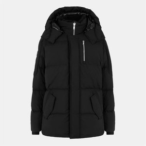 Chaquetas Acolchadas Negras con Bolsillo Delantero, Chaqueta Larga Acolchada para Hombre, Chaquetas de Alta Calidad para Clima Frío de Invierno - Product Image 1