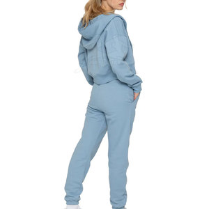 เสื้อครอปเอวลอยมีซิปเสื้อวอร์มสำหรับออกกำลังกายกลางแจ้ง - Product Image 2