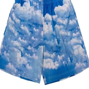 <b>Men's</b> Oversized Summer <b>Shorts</b> with Leopard <b>Pattern</b> Low Price Gym & Running Wear with Pocket - Product Image 3