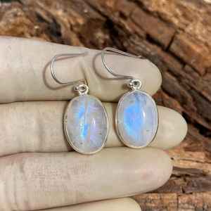 Moonstone Dangle <b>Earrings</b> 925 Sterling <b>Silver</b> Handmade Statement Unique Fashion Jewelry Gift <b>For</b> Women <b>Men</b> - Product Image 6