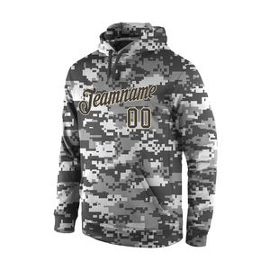 Sudaderas con capucha de sublimación con estampado de camuflaje para adultos, sudaderas con capucha Unisex de ajuste Regular para hombre, de talla grande sudaderas con capucha, nombre de número personalizado - Product Image 2