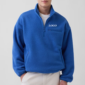 Sudadera Cómoda para Hombre en Material Sherpa / Cuello Alto con Cierre y Bolsillo Frontal con Cierre para un Diseño Urbano Moderno para Pedidos al por Mayor - Product Image 1