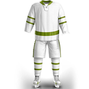 100% poliéster equipo desgaste transpirable campo Hockey Jersey y pantalones cortos conjuntos mejor diseño hecho a medida uniformes de hockey sobre hielo - Product Image 5