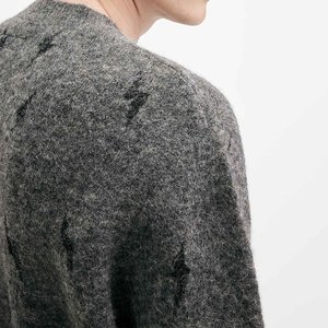 Wholesale Custom Knitted Logo Men's Heavyweight Cotton <b>Sweatshirts</b> Custom <b>Vintage</b> Long Sleeves Embroidered Loose Fit Neck Lined - Product Image 6