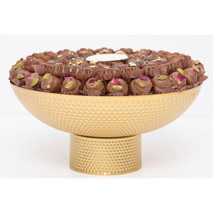 Cuenco de Metal plateado de la mejor calidad, vajilla para el hogar para bodas, cuenco para servidor de dulces con soporte de alambre de Metal negro, cuenco para postres dulces - Product Image 6