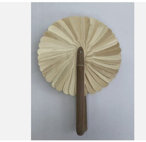 Éventail en feuille de palmier en bambou de noix de coco fait à la main style fête classique couleur naturelle du Vietnam-pour les occasions du Nouvel An et de Noël - Product Image 6