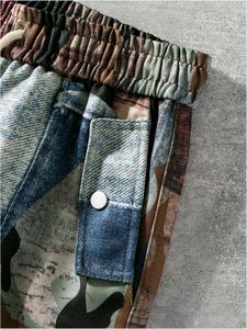 Pantalon Baggy Graphique Décontracté pour Homme Vintage Jambe Large Cordon Taille Streetwear 100% Toile Polyester - Product Image 4