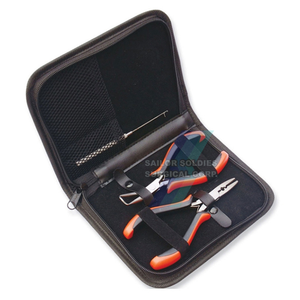 Pinces d'extension de cheveux de qualité professionnelle très vendues, kit d'outils d'extension de cheveux en acier inoxydable pour outil capillaire - Product Image 1