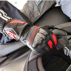 Guantes de Ciclismo Nexus Fabrica de Cuero con Dedos Completos, Cierre de Gancho y Bucle, Protección de Nudillos de Carbono, CE, Resistentes al Viento y UV para Ciclismo de Verano - Product Image 6