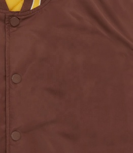 OEM New Fashion Style Custom Satin Varsity Jacket Plain Breathable Plus Size Satin Baseball <b>Hip</b> Hop Jacket <b>for</b> Men - Product Image 5