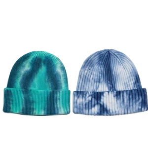 Wholesale Manufactured Women Men Beanie <b>Cap</b> Custom Sublimation <b>Winter</b> Knitted Hat Tie Dye Beanies - Product Image 1