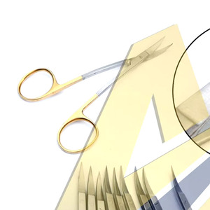 Tijeras Dentales La Grange de 11.5 cm, Tijeras Quirúrgicas Super Cortantes para Tejidos y Encías, 10 Piezas de SUAVE SURGICAL INSTRUMENTS - Product Image 3