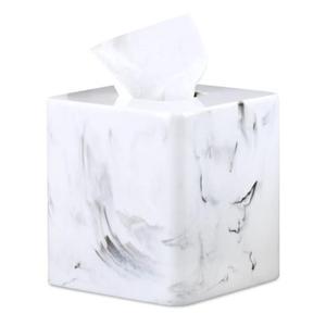 Modern Design Resin Tissue Holder With a Sleek & <b>Minimalist</b> Look for Contemporary Living Rooms and Office <b>Desks</b> - Product Image 1