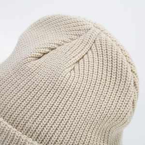 Bonnet d'hiver unisexe élégant 100% laine doux acrylique coton côtelé couleurs personnalisées en taille adulte Bonnet dans des tailles personnalisées - Product Image 3