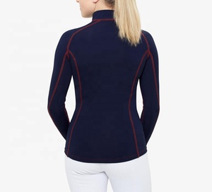 Camisetas ecuestres de manga larga con cremallera para mujer - Product Image 3