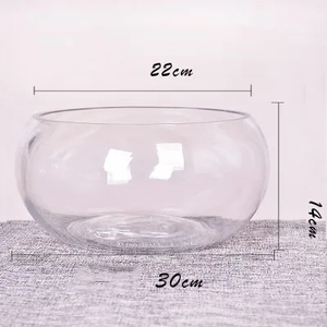 Elegante Pecera de Vidrio para Cocina, Comedor o Dormitorio - Tamaño Pequeño 5L, Forma Redonda, Ahorro de Energía - Product Image 6