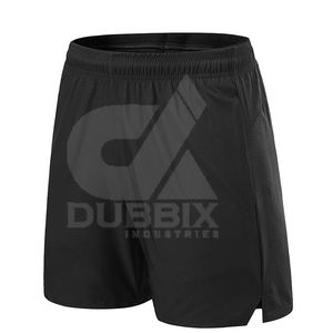 Shorts de plage décontractés pour hommes, séchage rapide, couleur unie, légers, anti-froissement, taille élastique, mi-hauteur, shorts de basket-ball - Product Image 2