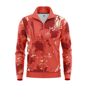 Personalized Cheap Price Custom Printed Logo Eco Friendly Windproof Breathable Unisex <b>Track</b> Top Full Zip Formal Outerwear <b>Jacket</b> - Product Image 2