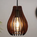 Modern Double Layer Bamboo Rattan Lamp <b>Shade</b> Indoor Apartment Home Decorative Ceiling <b>Lighting</b> Pendant <b>for</b> Nightstand Use - Product Image 2