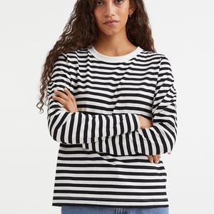 Tops de invierno personalizados, sudadera con estampado de algodón liso Vintage para mujer, sudadera de moda de otoño con cuello redondo - Product Image 1