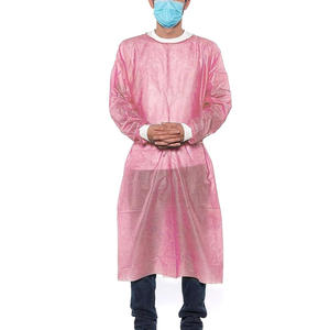 Bata de aislamiento de manga larga no tejida médica desechable impermeable soldada con lazo para hospitales clínicas laboratorios al por mayor - Product Image 5