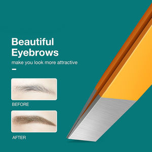 KAAMIR INSTRUMENTS Pinzas para cejas de acero inoxidable de lujo Premium Punta puntiaguda Maquillaje profesional Herramienta de belleza Ligera - Product Image 5