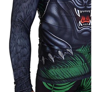 เสื้อแรชการ์ดสำหรับผู้ชายเสื้อรัดกล้ามเนื้อโลโก้ตามสั่งใหม่ - Product Image 5