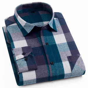 Chemise en flanelle à manches longues Chemises imprimées avec logo tricoté d'automne Prix de gros et très demandé Personnalisé - Product Image 3