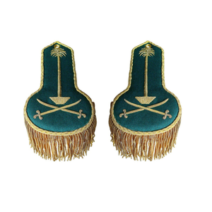 Tableros de hombro de alambre de lingotes, charreteras con flecos dorados, uniformes de banda de marcha, tableros de hombro alemanes para venta en línea, servicio OEM - Product Image 1