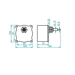 Ricevitore a quadrante di alta qualità e durevole per orologio da esterno con design contemporaneo, ideale per il ritorno a scuola, portata fino a 90 cm - Product Image 2