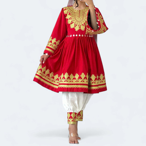 Robe ethnique tribale afghane Banjara pour femmes, nouveaux modèles, dentelle contrastée, robe tribale afghane - Product Image 4
