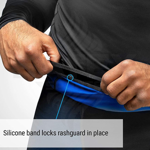 เสื้อรัดกล้ามแขนยาวสำหรับผู้ชายคุณภาพสูงสำหรับกีฬา MMA พร้อมการป้องกันรังสียูวี ออกแบบลายพิมพ์ด้วยความร้อนตามสั่งสำหรับผู้ใหญ่ ใช้สำหรับออกกำลังกาย - Product Image 4