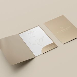 Eco Friendly <b>Paper</b> <b>Folder</b> Custom Printed - Product Image 1