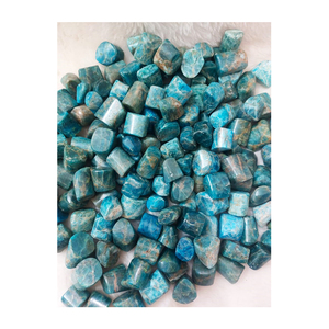 Precio al por mayor, mejor calidad, apatita azul Natural, piedra caída de alto acabado, pepita de cuarzo sin perforar, meditación, enfoque aumentado - Product Image 5