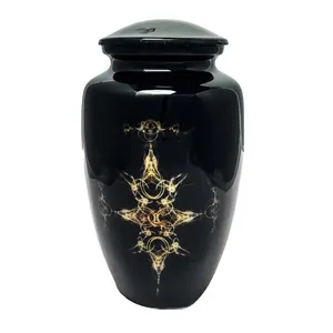 Funeral Supply Adult Metal Cremation Urns Wholesale Supplier New Design Handmade Aluminium Metal Urns Exporter