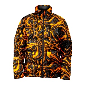 Veste d'extérieur en duvet pour femmes à forte demande Veste bouffante imperméable imprimée par sublimation de qualité personnalisée avec fermeture éclair - Product Image 5