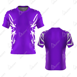 เสื้อฟุตบอลชายเสื้อฟุตบอลและเสื้อฟุตบอลยืดได้ผ้าระบายอากาศเพื่อความสบายและความยืดหยุ่นในวันแข่งขัน - Product Image 1