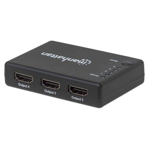 ตัวแยกสัญญาณวิดีโอ Manhattan 4K แบบ 4 พอร์ต สำหรับจอแสดงผลและจอภาพ - Product Image 4