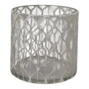 Decoración decorativa transparente para el hogar, vela de mosaico blanco de alta calidad, recipientes de vidrio, linternas y tarros para decoración navideña y de bodas - Product Image 4