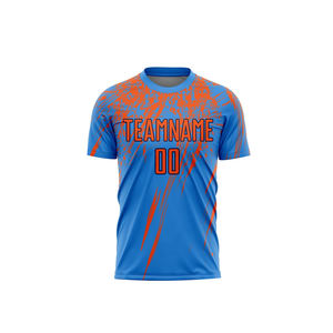 Maillot de football à manches courtes, prix bas, personnalisé, nouvelle mode, meilleur style, imperméable, motif uni, maillot de football - Product Image 2