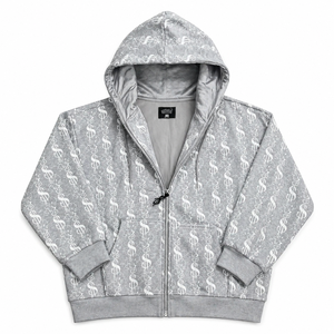 เสื้อฮู้ดดี้ผ้าฝ้ายถักลายเส้นสีเขียว Snowy LA - Product Image 1