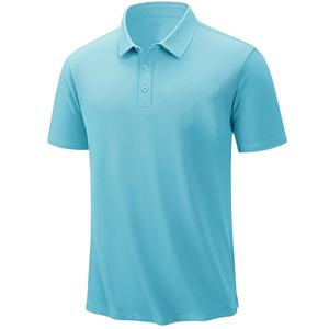 Chemises à manches courtes pour hommes en polyester/coton, personnalisées, brodées, respirantes, anti-froissement, séchage rapide, vente en gros - Product Image 1