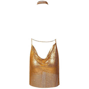 Elegante Abito da Sera XS in Maglia Metallica Sexy per Red Carpet e Feste di Gala - Product Image 2