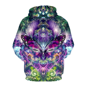 เสื้อฮู้ดโพลีเอสเตอร์แบบมีซิปซับลิเมชันสำหรับกีฬาผ้าขนแกะพิมพ์ลายถัก - Product Image 2