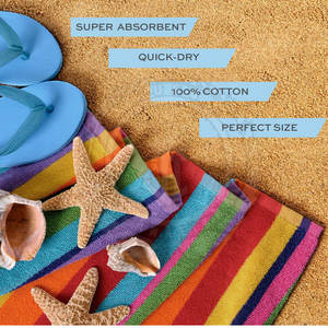 Toalla de Playa de Alta Calidad, Absorbente, Textura Suave y Duradera, Sensación Premium para la Playa y el Spa - Product Image 1