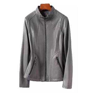 Chaqueta Bomber de cuero de Invierno para mujer, estilo explosión, nuevas prendas de vestir con solapa Regular para mujer, Tops de tendencia de moda impermeables de algodón - Product Image 6