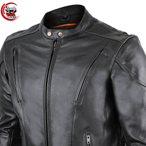 Veste de course en cuir blanc de haute qualité pour hommes Vêtements de sport de moto personnalisables Moto High Street - Product Image 3